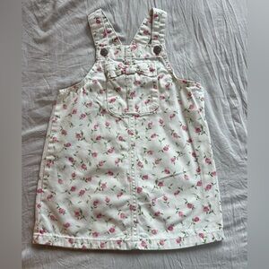 The Children's Place Pink Floral overall dress Size 2 T